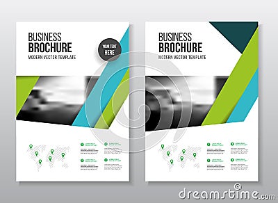 Startup presentation layout or business flyer. Annual report vector design. Vector Illustration