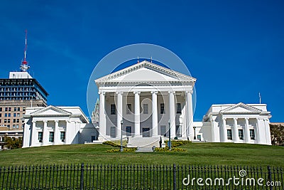 State capital building in downtown Richmond Virginia Editorial Stock Photo