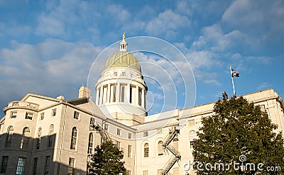 State capitol augusta Stock Photo
