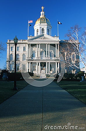 State Capitol of New Hampshire Stock Photo