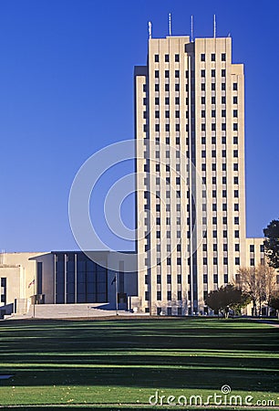 State Capitol of North Dakota Stock Photo