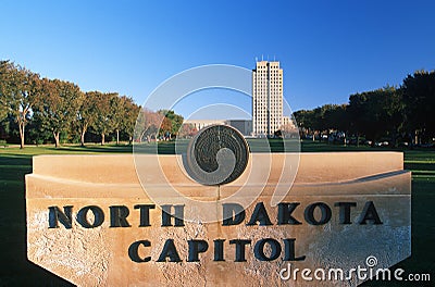 State Capitol of North Dakota, Bismarck Stock Photo