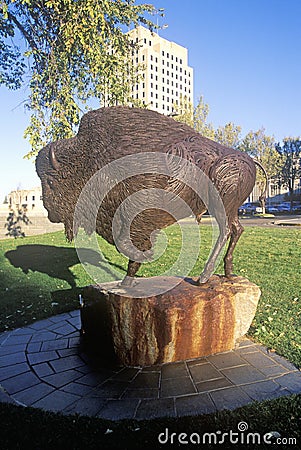 State Capitol of North Dakota, Bismarck Stock Photo