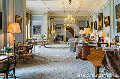 The State Drawing Room, Hillsborough Castle, Northern Ireland Editorial Stock Photo