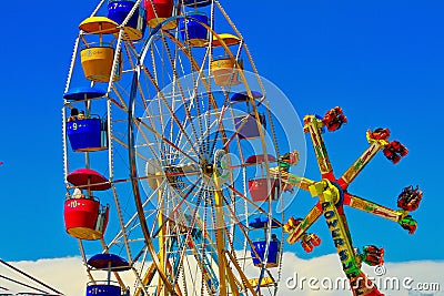 State Fair Carnival Rides Editorial Stock Photo