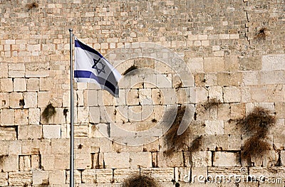 State Flag of Israel Stock Photo