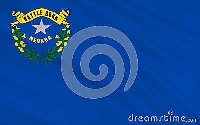 State Flag of Nevada Stock Photo