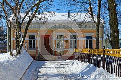 State Healthcare Institution Gomel city ambulance station, Belarus Editorial Stock Photo