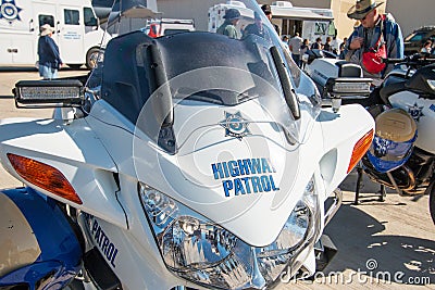State Highway Police Patrol motorcycle Editorial Stock Photo