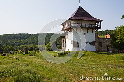 State historical and cultural reserve Busha. Stone Tower XVI-XVII centuries Stock Photo