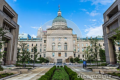 State House Tour Office in Indianapolis Indiana During Summer Editorial Stock Photo