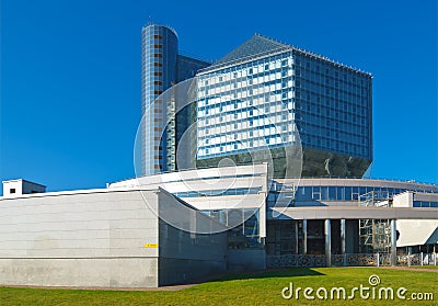Minsk. Belarus. National library of Belarus Stock Photo