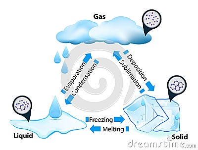 State of matter Vector Illustration