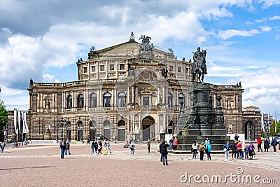 State Opera House Semperoper, Dresden, Germany Editorial Stock Photo