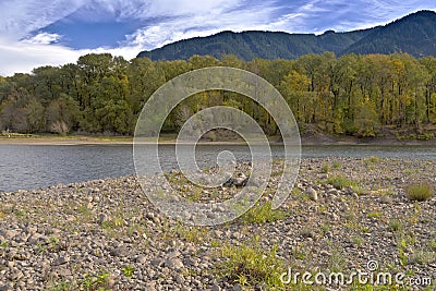 State parks in the Columbia river gorge. Stock Photo