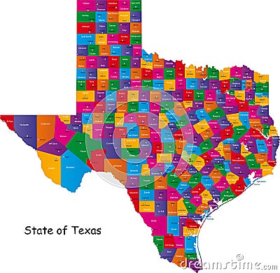 State of Texas Stock Photo