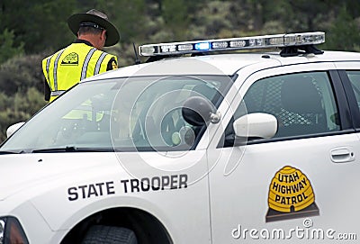 State Trooper Police Car Editorial Stock Photo