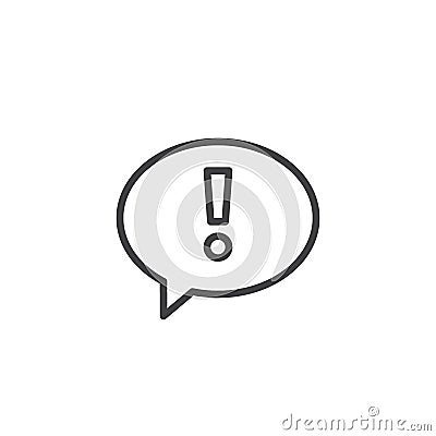 Statement line icon Vector Illustration