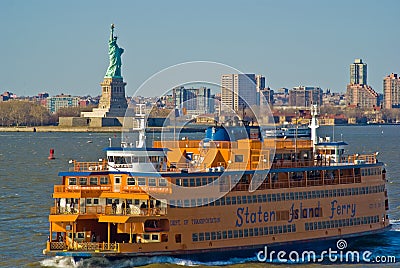 Staten Island Ferry, New York Editorial Stock Photo