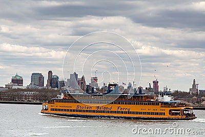 Staten Island Ferry Editorial Stock Photo