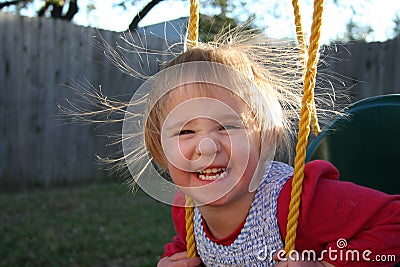 Static Electricity in the Air Stock Photo