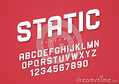 Static vector decorative bold font design, alphabet, typeface, t Vector Illustration