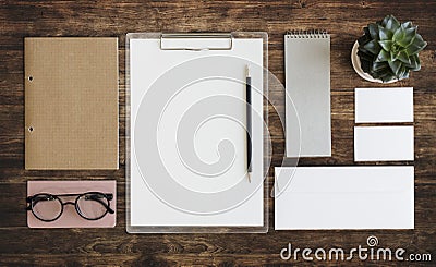 Stationary Document Paperwork Organization Concept Stock Photo