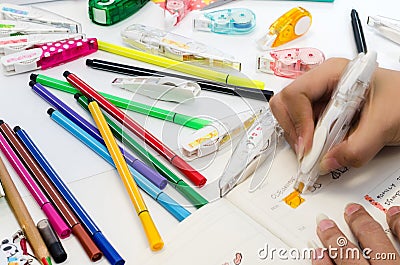 Stationery Stock Photo