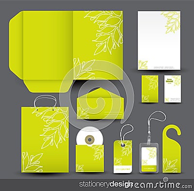 Stationery design set Vector Illustration