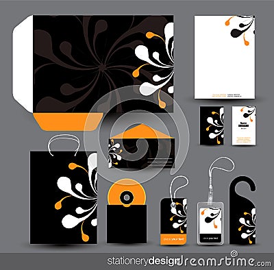 Stationery design set Vector Illustration