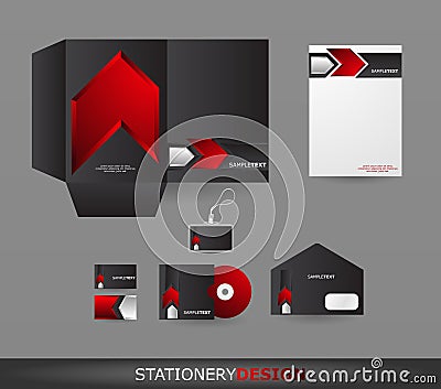 Stationery design set Vector Illustration