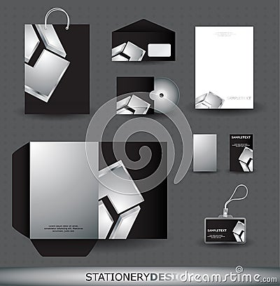 Stationery design set Vector Illustration