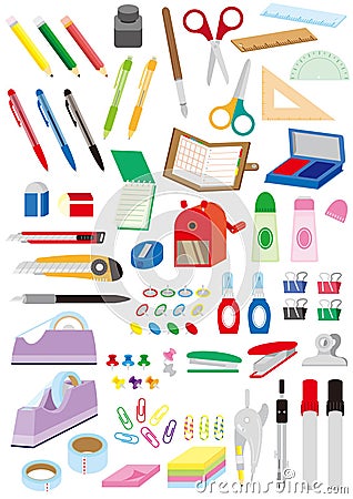 Stationery Vector Illustration