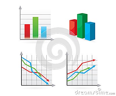 Statistic Vector charts Vector Illustration