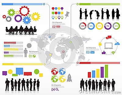 Statistics Business People Team Teamwork Global Concept Stock Photo