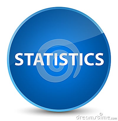 Statistics elegant blue round button Cartoon Illustration