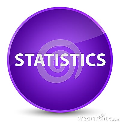 Statistics elegant purple round button Cartoon Illustration