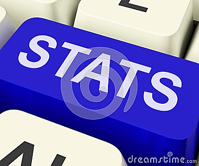 Stats Key Shows Statistics Report Or Analysis Stock Photo