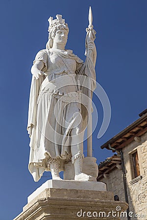 Statua della Liberta in San Marino Stock Photo