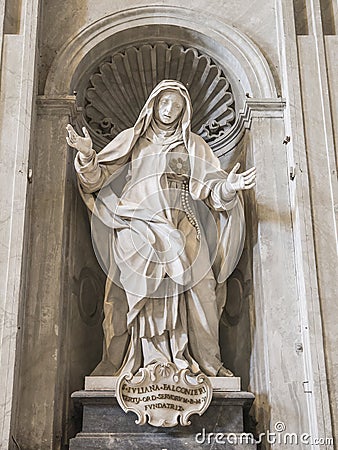Statua di Santa Giuliana Falconieri Stock Photo