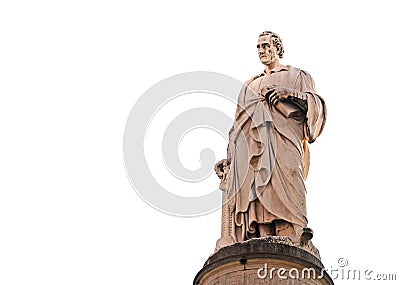 Statue of Volta in Como, Italy Stock Photo