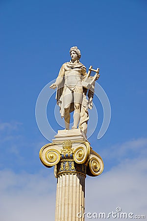 Statue of Apollo,Academy of Athens,Greece Stock Photo