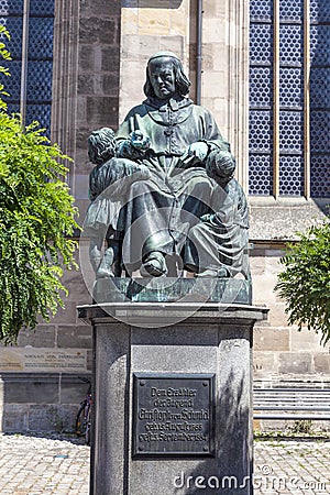 Statue of author Christoph vom Stock Photo