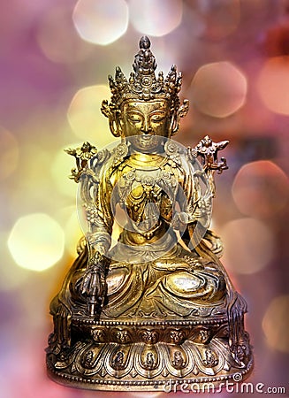 Statue of the Avalokiteshvara Stock Photo