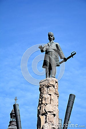 Statue of Avram Iancu in Cluj Napoca Stock Photo