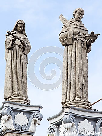 Statue in Basilica del Santo Nino. Cebu, Philippines. Stock Photo
