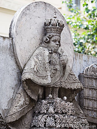 Statue in Basilica del Santo Nino. Cebu, Philippines. Stock Photo