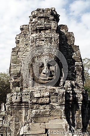 Statue of the big Angkor city Stock Photo