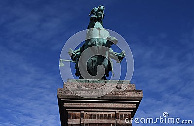 STATUE OF BISHOP ABSALON LIVED 1128-1201 Editorial Stock Photo