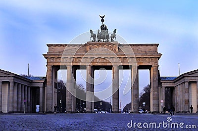 Statue of the Brandenburg Gate Stock Photo